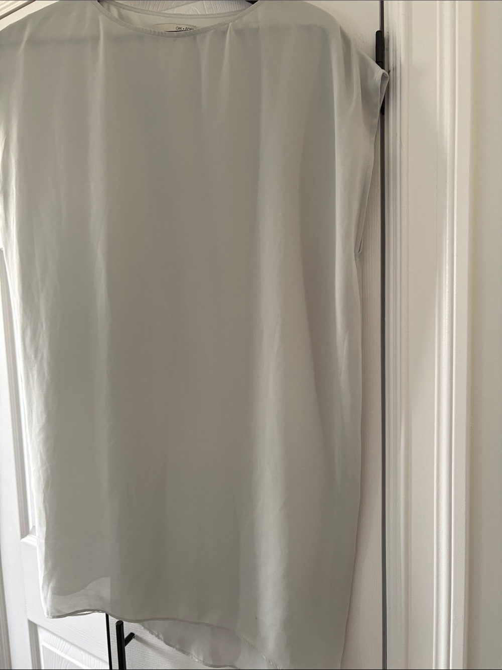 Light Gray Sheer Sleeveless Dress